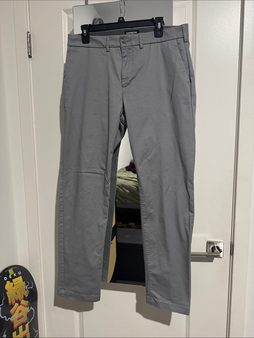 Express Men’s Gray Slim Chino Pants